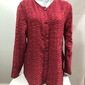 💥💥 SALE! 5 / $25 💥💥 Hand painted 100%  silk blouse by Pamela B…